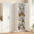 2x Buffet Sideboard Cabinet Pantry Hutch Kitchen Storage Organiser White