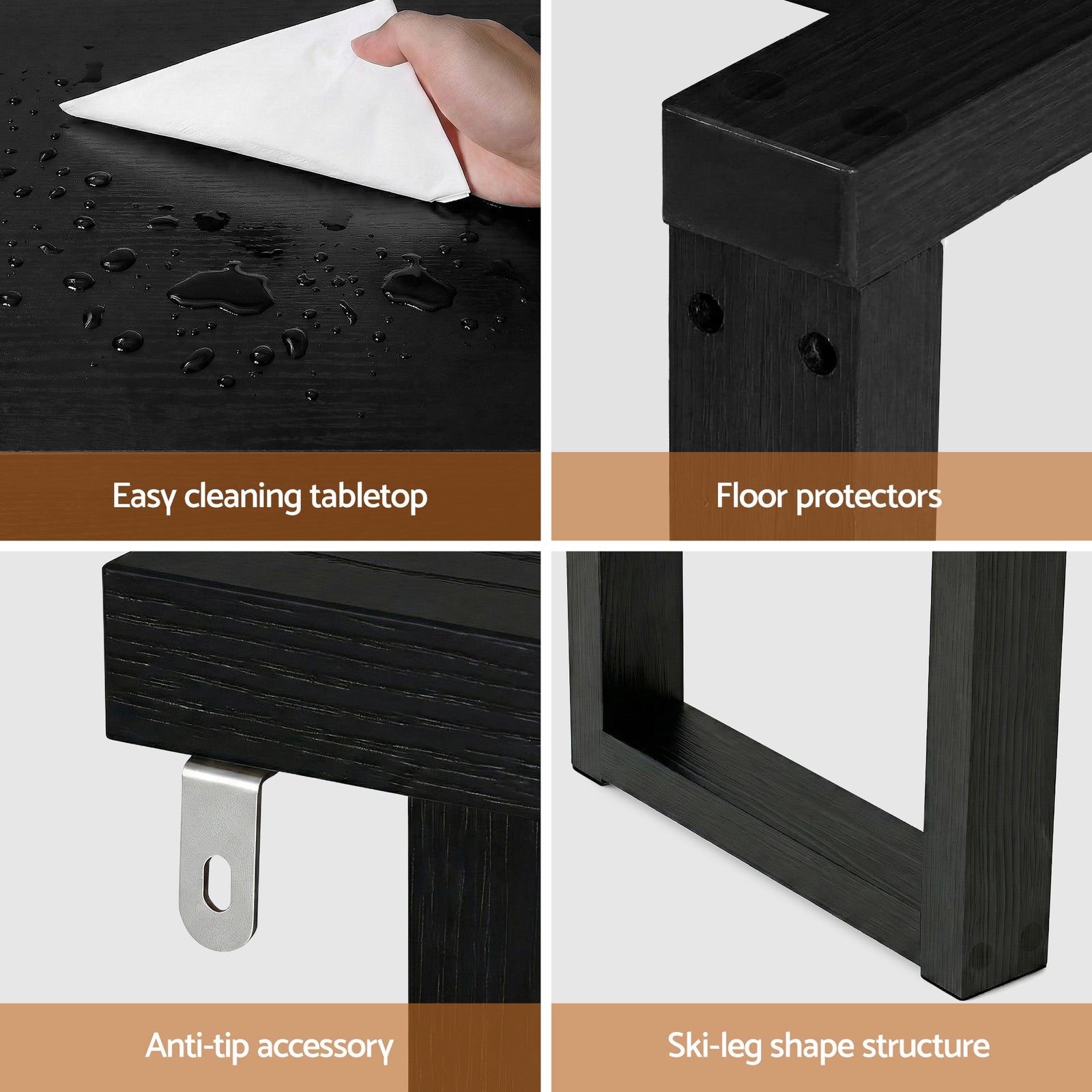 Console Table 110CM Black