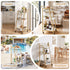 Bar Cart Trolley Kitchen Island Serving Wine Glass Holder Marble 41cm