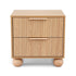 Rattan Bedside Table 2 Drawers Pine