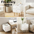 Bedside Table 2 Drawers Side End Table Nightstand White