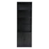 6‑Tier Bookshelf Cabinet – 60×23.5×180cm, Storage Shelves, Anti‑Tip, Black