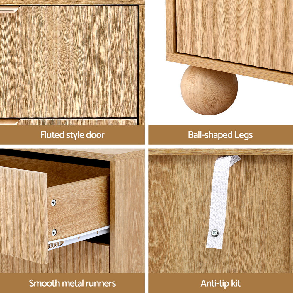 6 Chest of Drawers Dresser Tallboy Pine