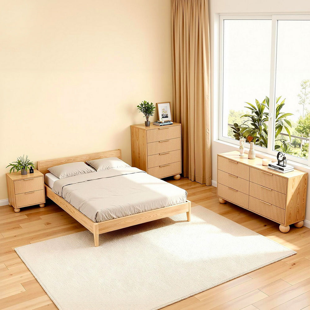 6 Chest of Drawers Dresser Tallboy Pine