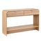 Console Table Hallway Entryway Storage Drawer Shelf Curved Edge 120CM Pine