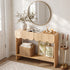 Artiss 2-Drawer Console Table, Scalloped Front, Rounded Corners, 100cm