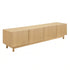 180cm Entertainment Unit – Fluted Doors, Storage Cabinets, Pine