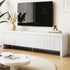 180cm White TV Unit – Fluted Doors, Push‑to‑Open, Soft Close, 70kg Capacity