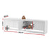 180cm White TV Unit – Fluted Doors, Push‑to‑Open, Soft Close, 70kg Capacity