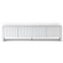 180cm White TV Unit – Fluted Doors, Push‑to‑Open, Soft Close, 70kg Capacity