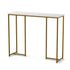 Console Table Marble Effect White&Gold