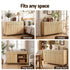 Artiss Buffet Sideboard Cabinet Kitchen Storage Cupboard Marble 2 Drawers Pine