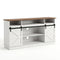Artiss Buffet Sideboard Cabinet 150cm 3-Tier Kitchen Storage Sliding Doors White