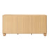 Artiss Buffet Sideboard Cabinet 2-Tier Fluted Kitchen Storage Ball Legs Pine