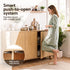 Artiss Buffet Sideboard Cabinet 2-Tier Fluted Kitchen Storage Ball Legs Pine