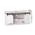 Artiss Buffet Sideboard Storage Cabinet Kitchen Cupboard Sliding Doors White
