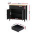 Artiss Buffet Sideboard Cabinet Kitchen Storage Cupboard Pantry 2 Drawers Black