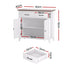 Artiss Buffet Sideboard Storage Cabinet Kitchen Cupboard Hallway 2 Drawers White