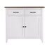 Artiss Buffet Sideboard Storage Cabinet Kitchen Cupboard Hallway 2 Drawers White