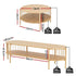 2‑Piece Lounge Set – 148cm TV Unit & Rustic Coffee Table, Pine