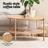2‑Piece Lounge Set – 148cm TV Unit & Rustic Coffee Table, Pine