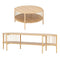 2‑Piece Lounge Set – 148cm TV Unit & Rustic Coffee Table, Pine