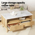 TV Unit & Coffee Table Set Storage Drawers Pine