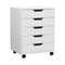 Artiss 5 Drawer Mobile Filing Cabinet Rolling Storage Cabinet White