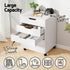 Artiss 5 Drawer Mobile Filing Cabinet Rolling Storage Cabinet White