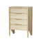 Artiss 4 Chest of Drawers Tallboy - INEZ Pine