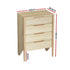 Artiss 4 Chest of Drawers Tallboy - INEZ Pine