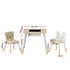 Keezi 3PCS Kids Table and Chairs Set Activity Desk Chalkboard Toy Hidden Storage