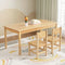 Kids Table and 2 Chairs Set Pinewood Children Activity Study Furniture