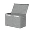 Keezi Large Toy Box Chest Storage with Flip-Top Lid Foldable Organizer Bins Grey