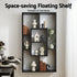 Floating Wall Shelves Bookshelf Black