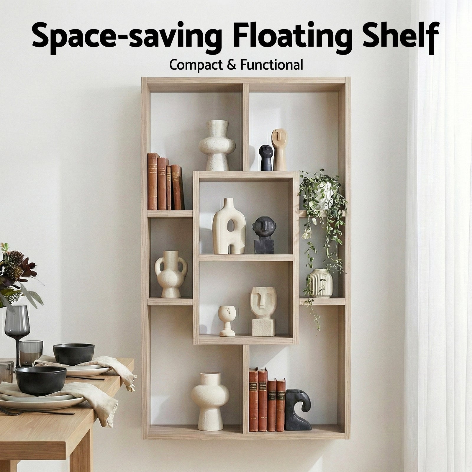 Floating Wall Shelves Bookshelf Wood