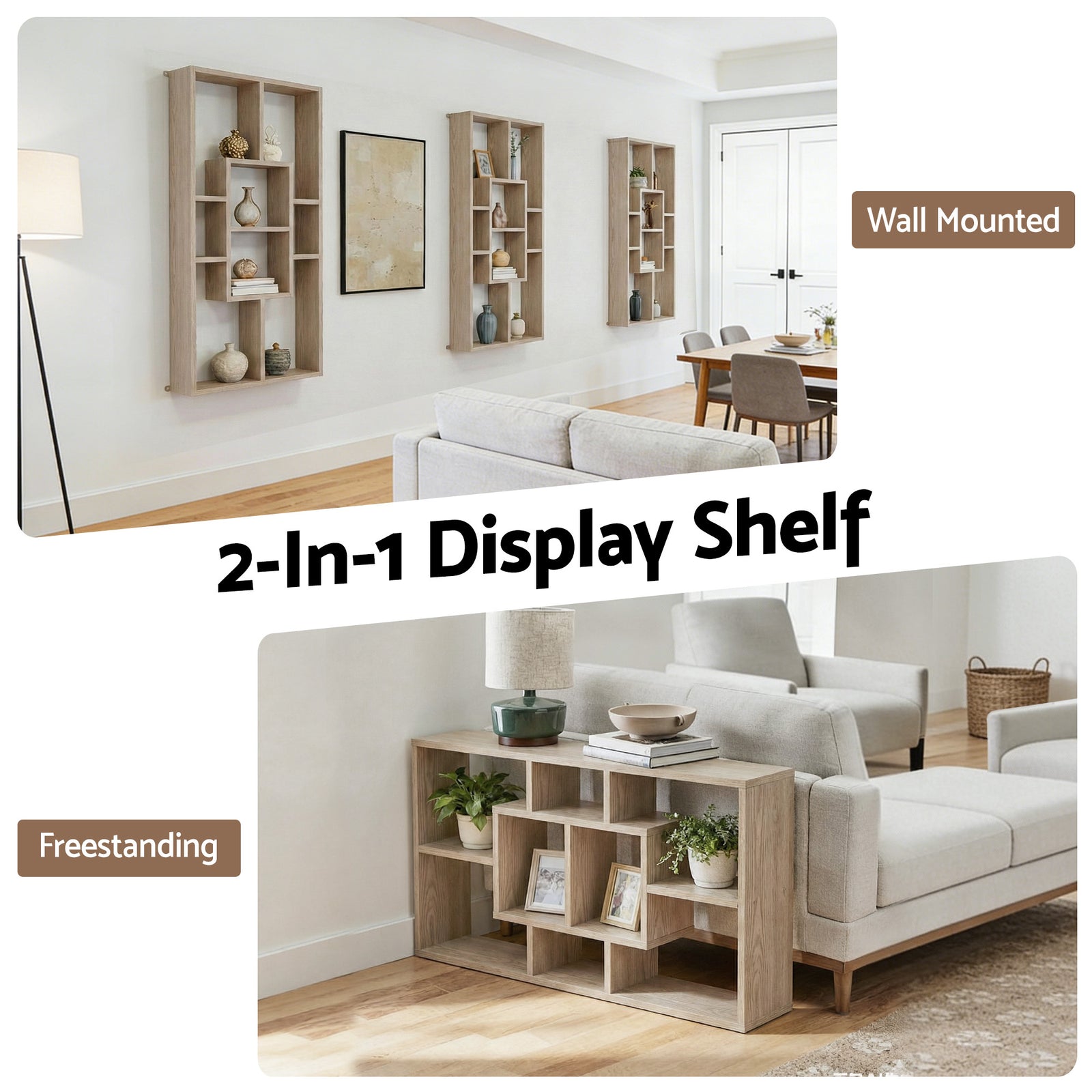 Floating Wall Shelves Bookshelf Wood
