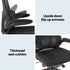 Artiss Office Desk and Chair Set L Shaped Computer Desk 136cm with 2 Tier Storage Shelves, Ergonomic Mesh Office Chair with Adjustable Headrest, Flip-Up Armrests & Lumbar Support
