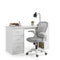 Artiss Computer Desk & Ergonomic Office Chair Set 120cm Home Office Study Desk with 3 Drawers & 3 Shelves, Mesh Computer Chair with Flip-Up Armrests
