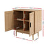 2x Buffet Sideboard Cabinet Rattan Cupboard 2 Doors Storage Pantry BRIONY