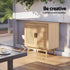 2x Buffet Sideboard Cabinet Rattan Cupboard 2 Doors Storage Pantry BRIONY