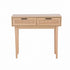 Artiss Rattan Console Table 2 Drawer Hallway Entry Table Wooden Legs