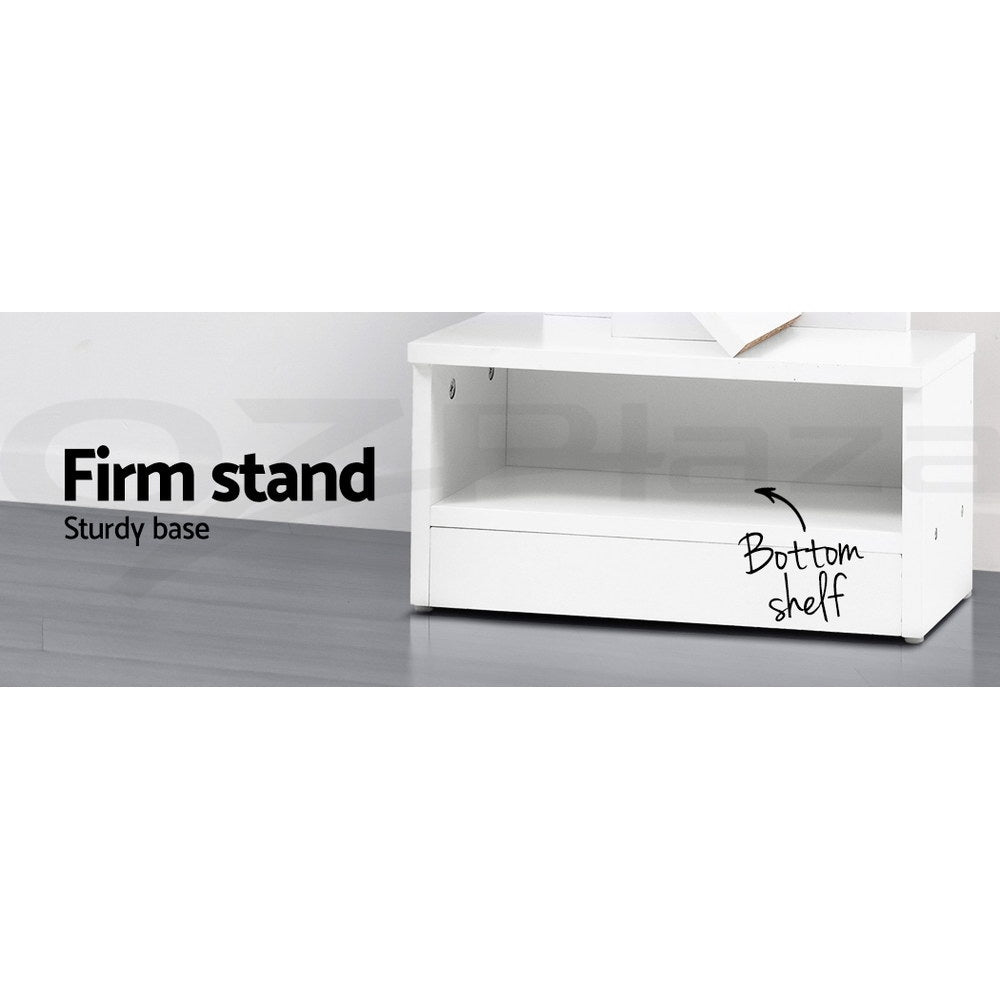 Artiss Tree Bookshelf 9 Tier Wooden Storage Display Rack White