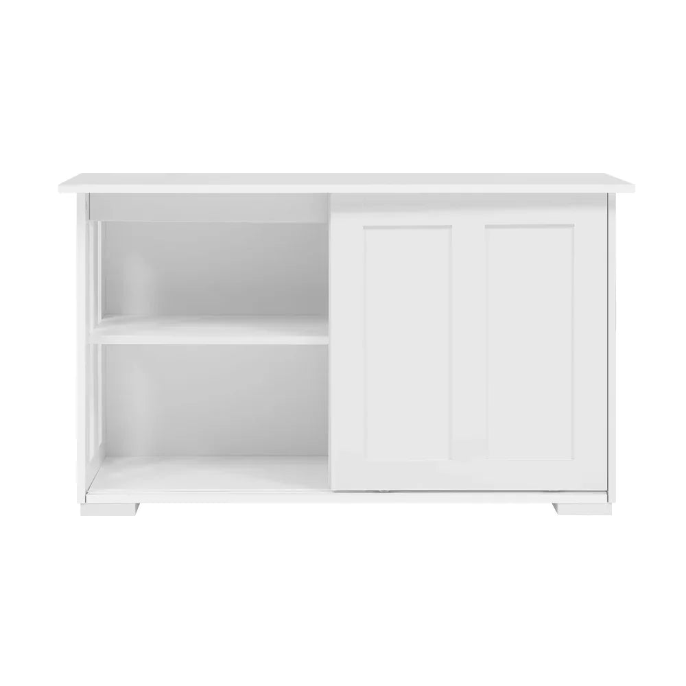 Artiss Buffet Sideboard Cabinet Storage Counter Cabinet White 2 Door Shelf 99cm