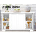 Artiss Buffet Sideboard Cabinet Storage Counter Cabinet White 2 Door Shelf 99cm