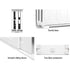 Artiss Buffet Sideboard Cabinet Storage Counter Cabinet White 2 Door Shelf 99cm