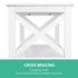 Artiss Console Table 3-tier White Polly
