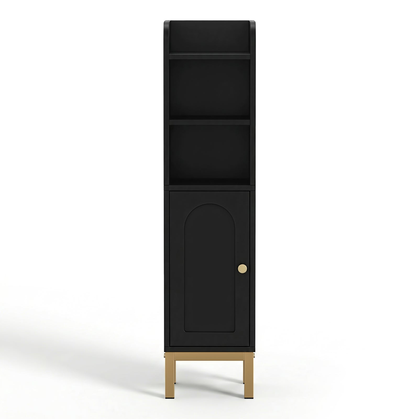 Bathroom Storage Cabinet Floor Organizer Toilet Corner Adjustable Black