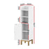 Artiss 2X Bathroom Storage Cabinet Floor Organizer Toilet Corner Adjustable Shelf with Door White