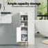 Artiss 2X Bathroom Storage Cabinet Floor Organizer Toilet Corner Adjustable Shelf with Door White